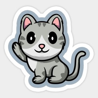 Cute Cat Smiling Sticker